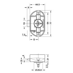 Serrure espagnolette, Push-Lock