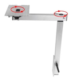 Pied de table rotatif 360°