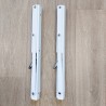 Equerres pliantes blanche rabattables acier (par 2)