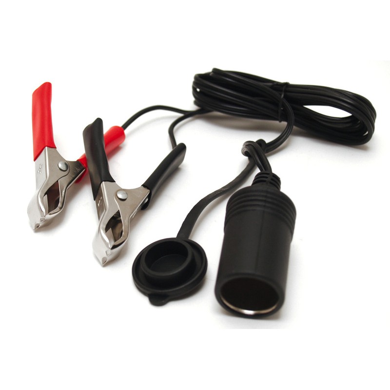 Pince de batterie avec prise allume cigare