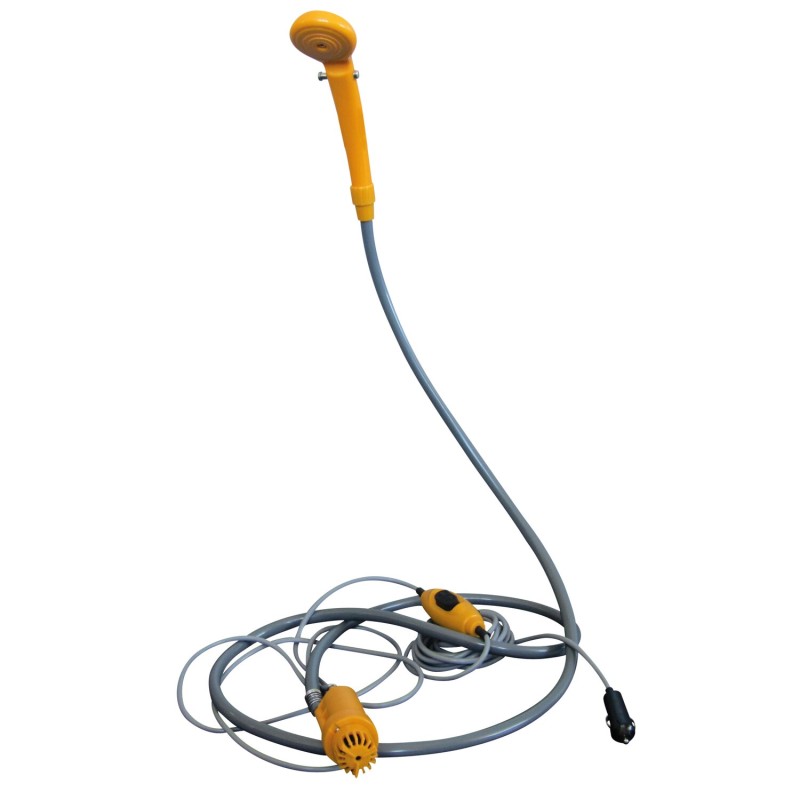Douchette portable avec pompe 12 volts couleur jaune