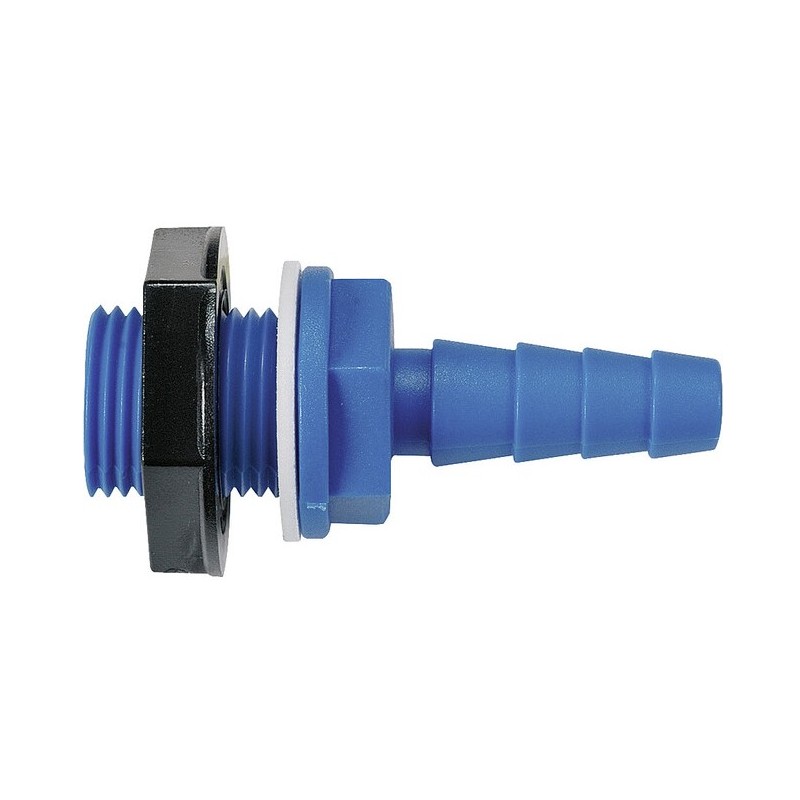Connecteur 15/21 droit pour tuyau 10 à 12 mm