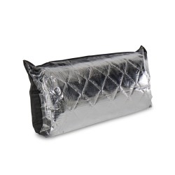 Tapis thermo-adhésif universel à faire soi-même, noir/argent, 3,5 m x 1,55 m