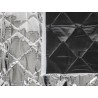 Tapis thermo-adhésif universel à faire soi-même, noir/argent, 3,5 m x 1,55 m