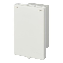 Prise extérieur P17 rectangle / blanche