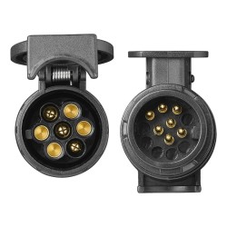 Adaptateur 13/7 pol avec prise 13 plots et embase 7 plots