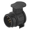 Adaptateur 13/7 pol avec prise 13 plots et embase 7 plots