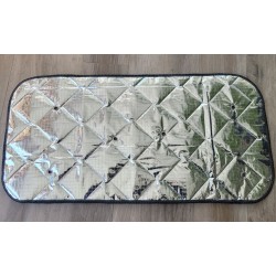Kit Rideaux thermiques universels à faire soi-même, noir/argent, 3,5 m x 1,55 m