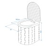 Toilette pliable