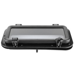 Trappe hublot cloison de séparation 400 x 200 mm - NOIR