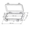 Trappe hublot cloison de séparation 400 x 200 mm