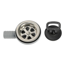 Bonde pour trou évacuation D.54mm