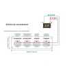 Kit d'installation : prise DIN + voltmètre + port USB 2x type A 4200mA