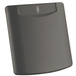 Prise extérieur P17 avec fermeture aimant anthracite