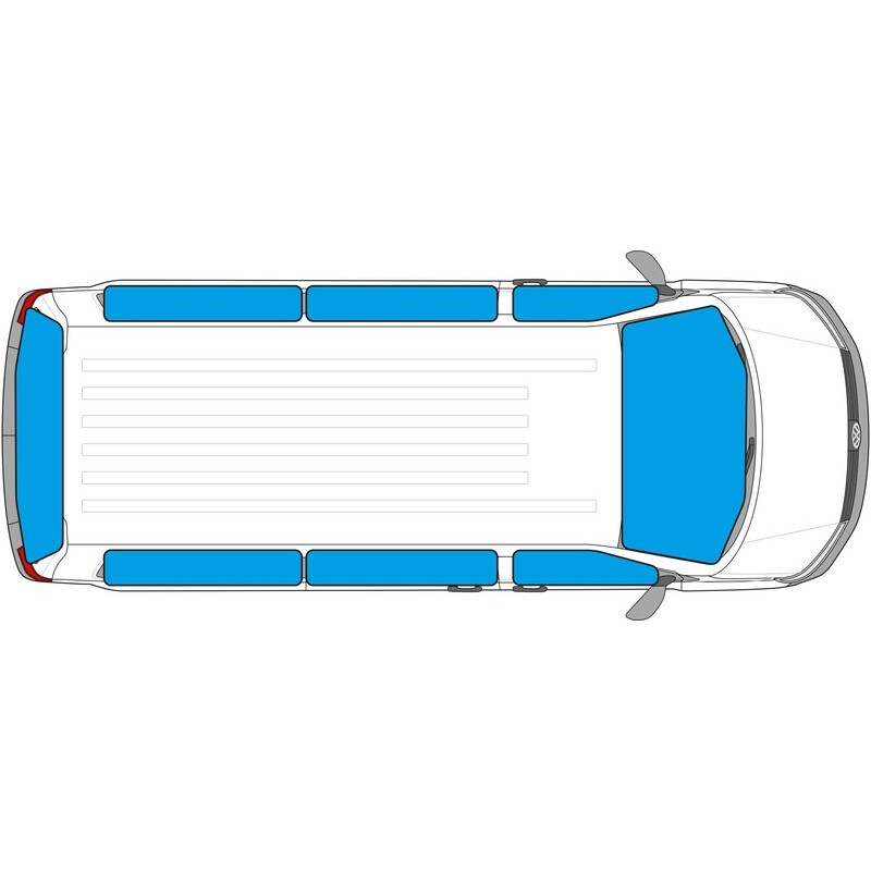 Kit Rideaux thermiques 9 pièces pour Trafic 3 après 2015 - empattement court
