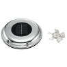 Aérateur inox solaire silencieux autonome extra plat avec interrupteur