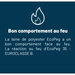2 panneaux Ecopeg 35 / épaisseur 45 mm
