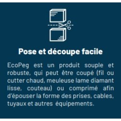 2 panneaux Ecopeg 35 / épaisseur 45 mm