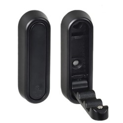 Crochet pliable aluminium noir