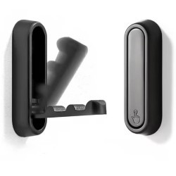 Crochet pliable aluminium noir