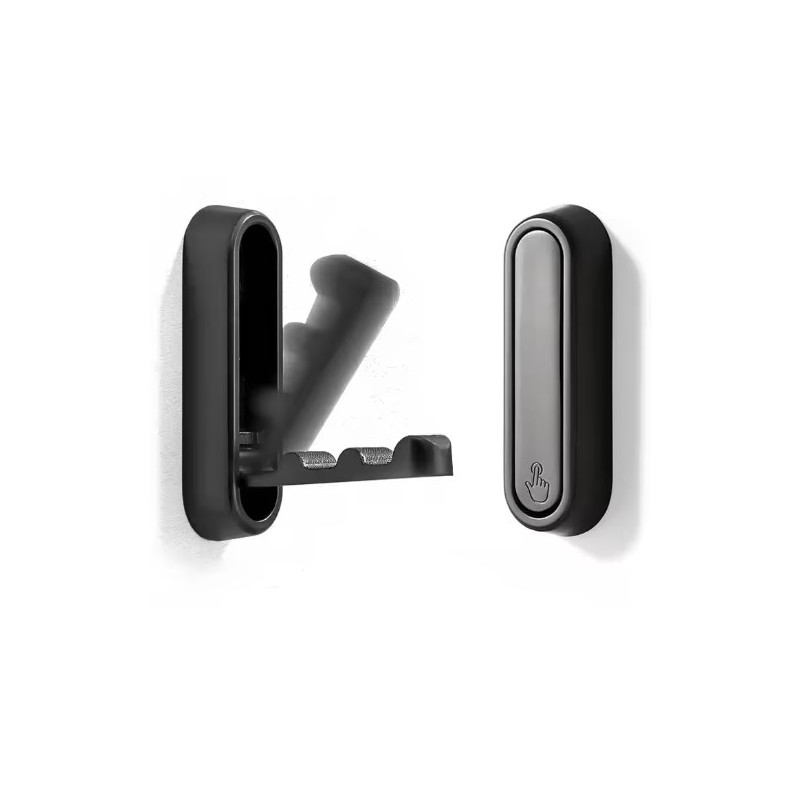 Crochet pliable aluminium noir