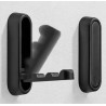 Crochet pliable aluminium noir