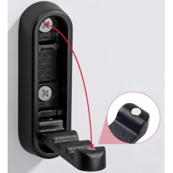 Crochet pliable aluminium noir