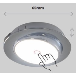 Spot LED encastré orientable à commande tactile