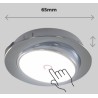 Spot LED encastré orientable à commande tactile