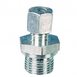 Raccord bicône gaz 1/2 mâle / diam. 8 mm femelle bicône