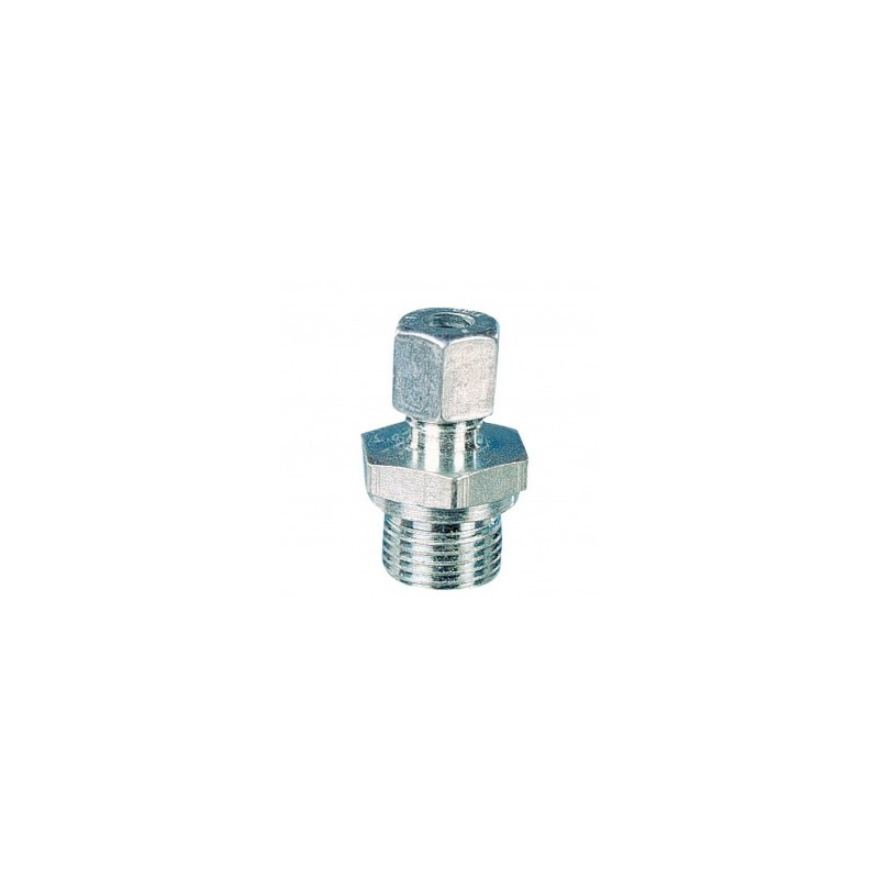 Raccord bicône gaz 1/2 mâle / diam. 8 mm femelle bicône