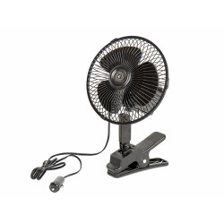 Ventilateur 12 Volt, oscillant avec support de serrage