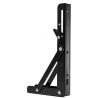 Equerres pliantes noires rabattables acier (par 2)