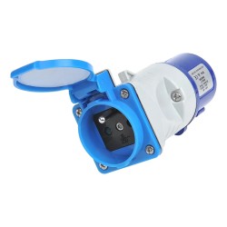 Adaptateur fiche P17 vers prise francaise monobloc