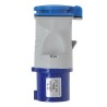 Adaptateur fiche P17 vers prise francaise monobloc