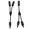 Connecteur MC4 avec cordon pour panneaux solaires 2 entrées