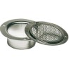 Grille inox ronde D.58 mm à visser - Osculati