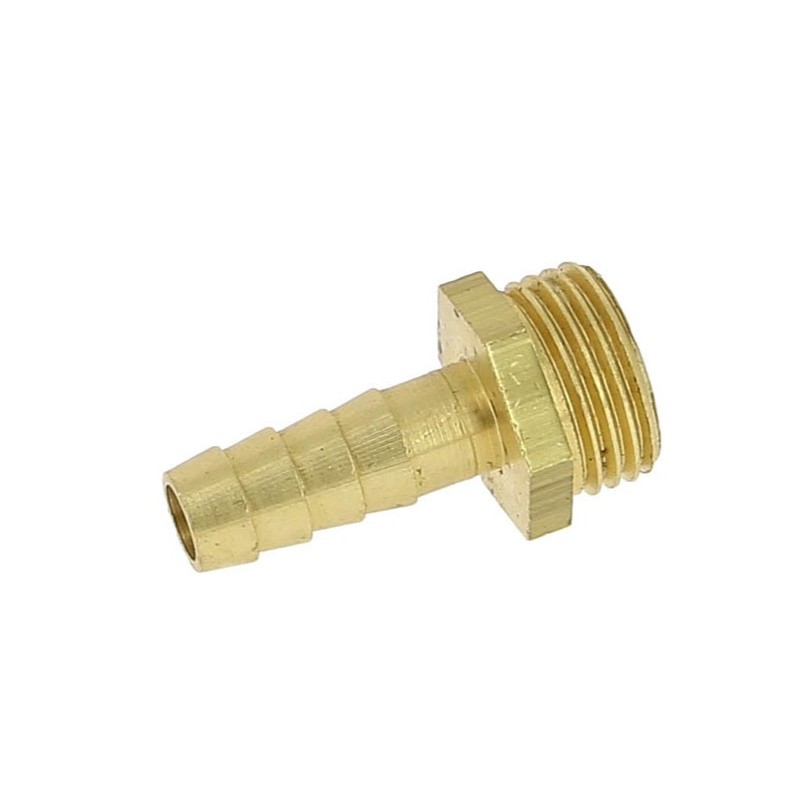 Raccord laiton cannelé droit Ø10 - mâle 3/8'' (12/17) - Osculati