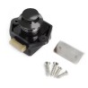 Serrure Push Lock Mini Noir avec butée de fermeture