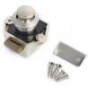 Serrure Push Lock Mini Gris clair avec butée de fermeture