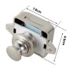 Serrure Push Lock Maxi Gris clair avec butée de fermeture