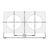 Cadre Berker anthracite, double