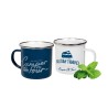 Lot de 2 tasses Mugs en émail Holiday Travel Bay City, 400 ml