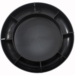 Aérateur de toit champignon, couleur noire