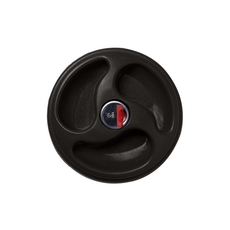 Bouchon noir avec 2 clés pour coupelle de remplissage