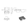 Réservoir eau usées sous chassis 75 litres - Ducato Boxer Jumper après 2018