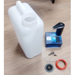 Pack eau 19 litres mobile - Rechargeable USB - Robinet Noir