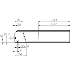 Réservoir eau propre passage de roue 100 litres
