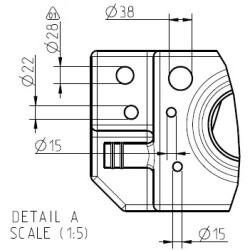 Réservoir eau propre passage de roue 100 litres