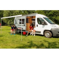 Store F80s - 290 - Boîtier Polar White - Toile Royal Grey - Fiamma